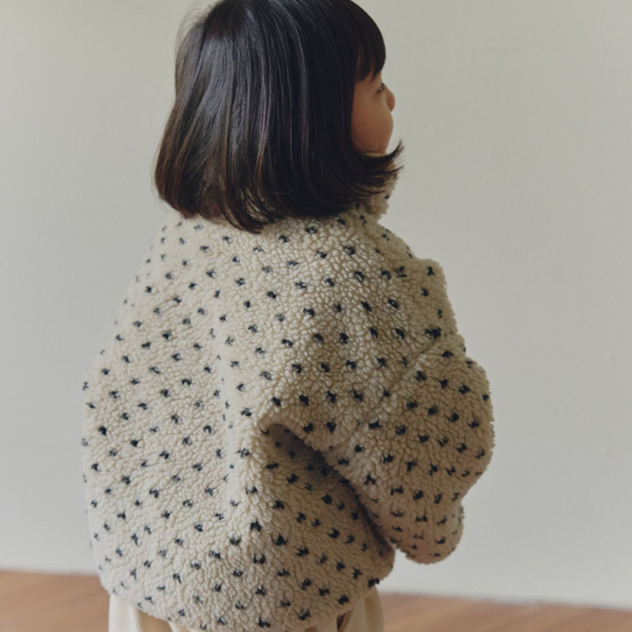 Kids W25 Sherpa Lined Reversible Padded Jacket with Collar (1-6y) - 2 Colors