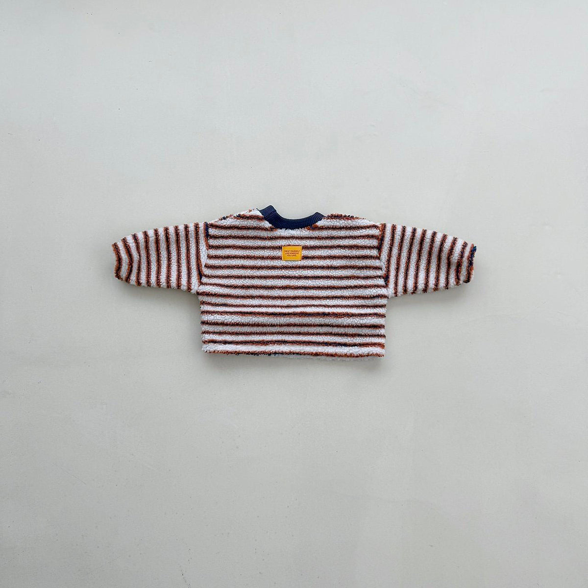 Toddler FW26 Stripe Sherpa Long Sleeve Top (4m-6y) - 2 Colors