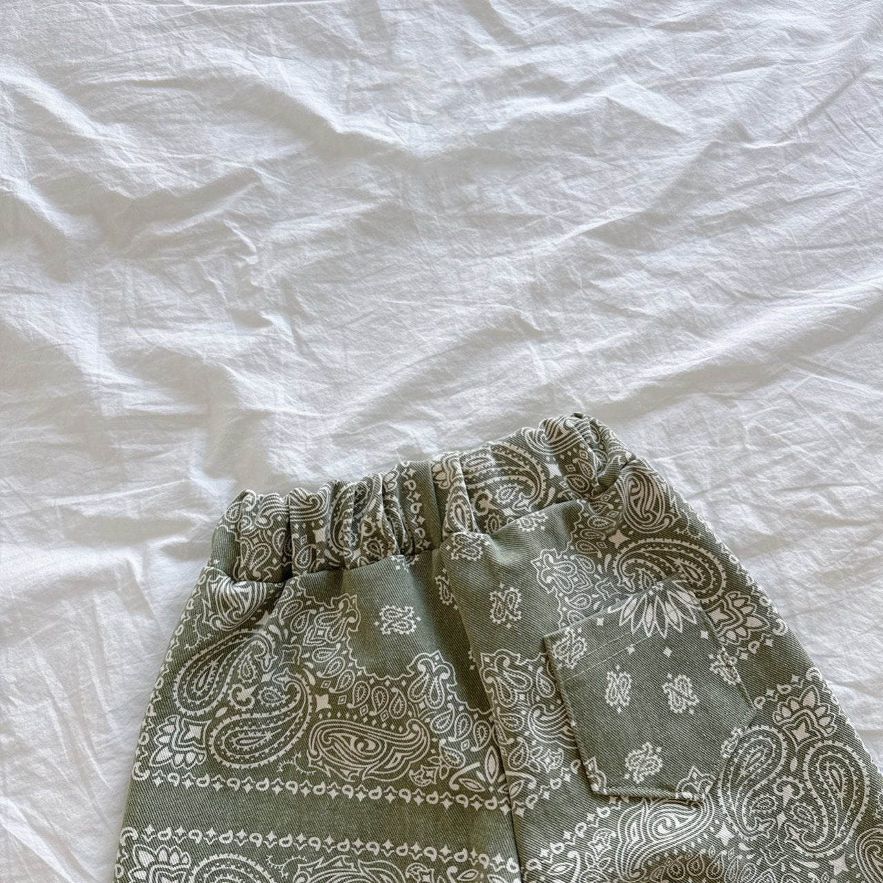 Kids SP26 Paisley Print Pull-on Pants (2-7y) - 2 Colors - AT NOON STORE