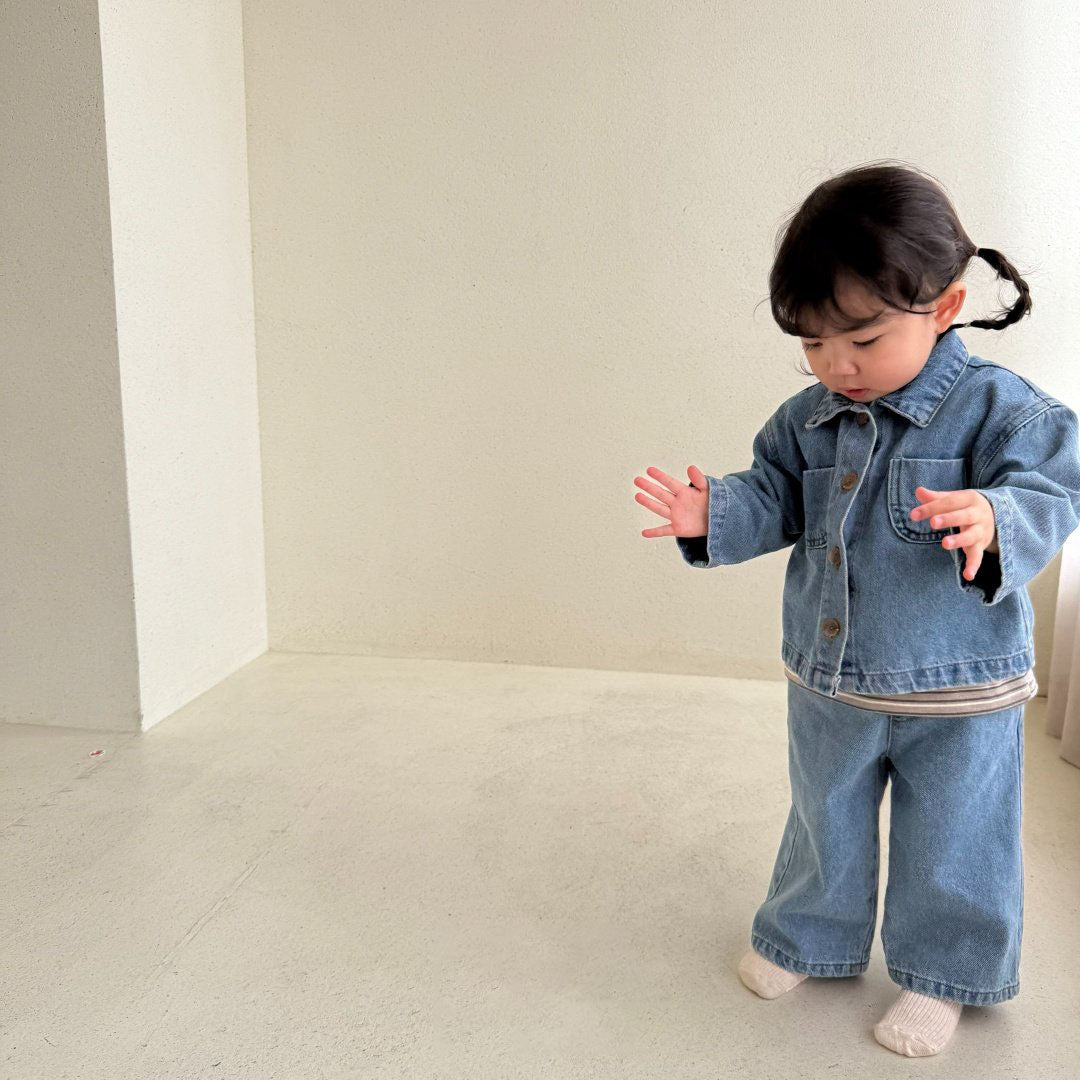 Baby/Toddler Bella F26 Denim Jacket (1-6y) - Blue
