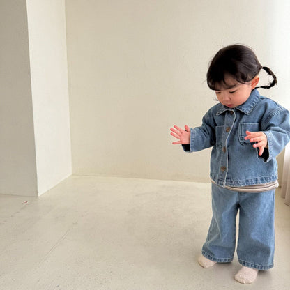 Baby/Toddler Bella F26 Denim Jacket (1-6y) - Blue