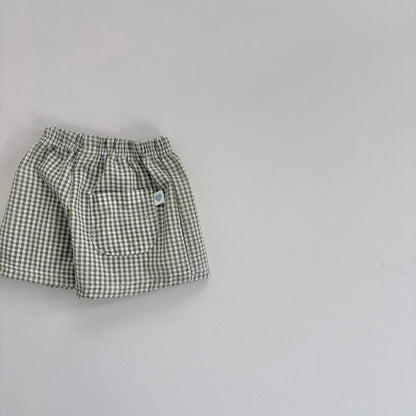 Baby Toddler Land SS25 Seersucker Gingham Shorts (4m-6y) - 4 Colors - AT NOON STORE