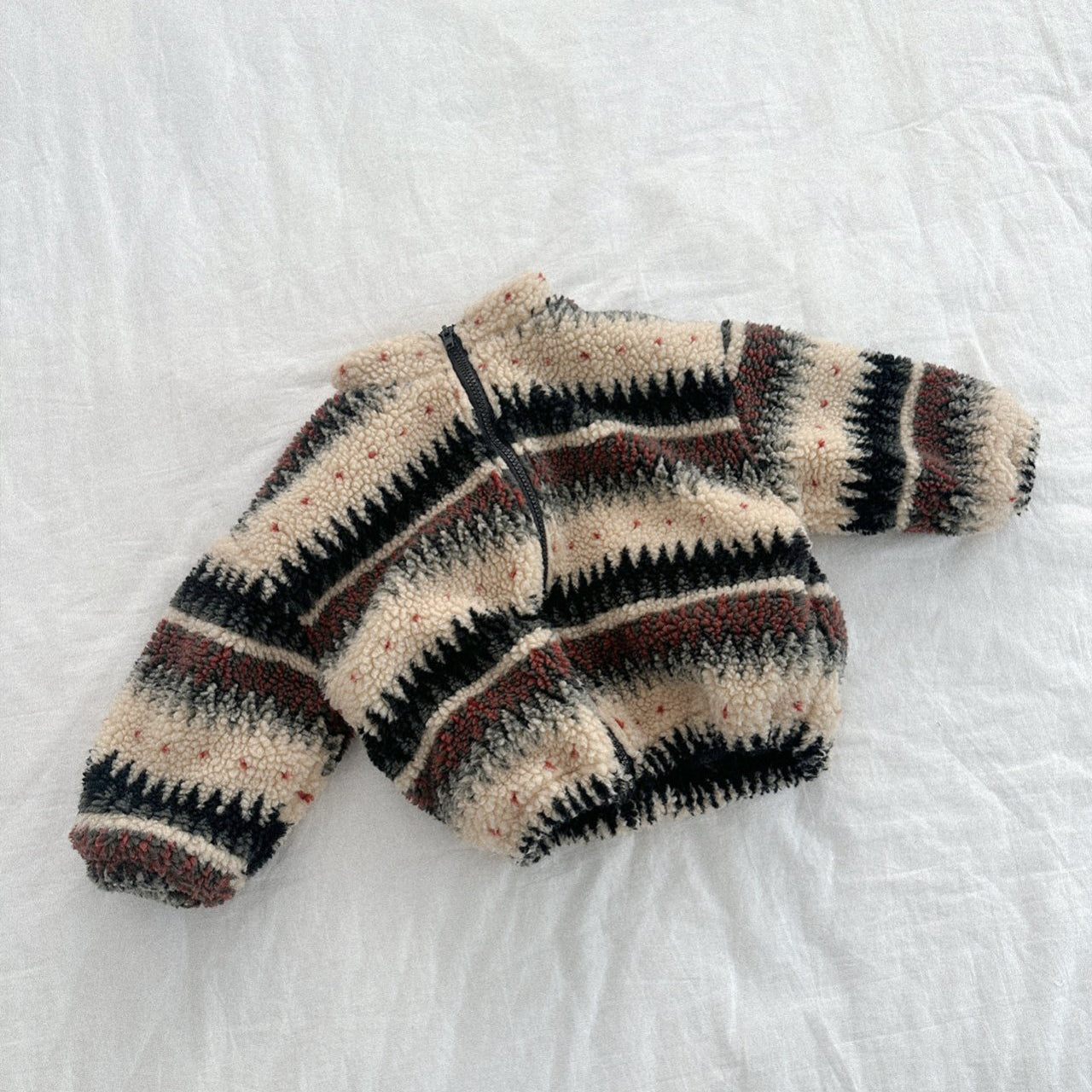 Toddler W25 Nordic Sherpa Mock Neck Zip Up Jacket (2-7y) - 2 Colors