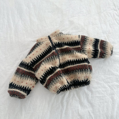 Toddler W25 Nordic Sherpa Mock Neck Zip Up Jacket (2-7y) - 2 Colors