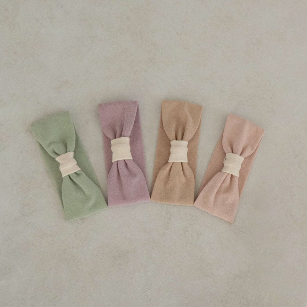 Baby Contrast Trim Knot Headband - 4 Colors - AT NOON STORE