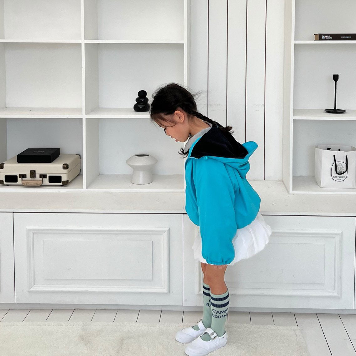 Kids SP26 Brim Zip Up Jacket (3-7y) - Blue