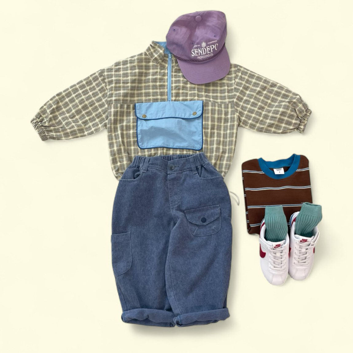 Toddler F25 Garment Dyed Pocket Pants (3-7y) - 2 Colors - AT NOON STORE