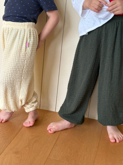 Toddler SS26 Textured Jogger Pants (1-7y) - 2 Colors - AT NOON STORE