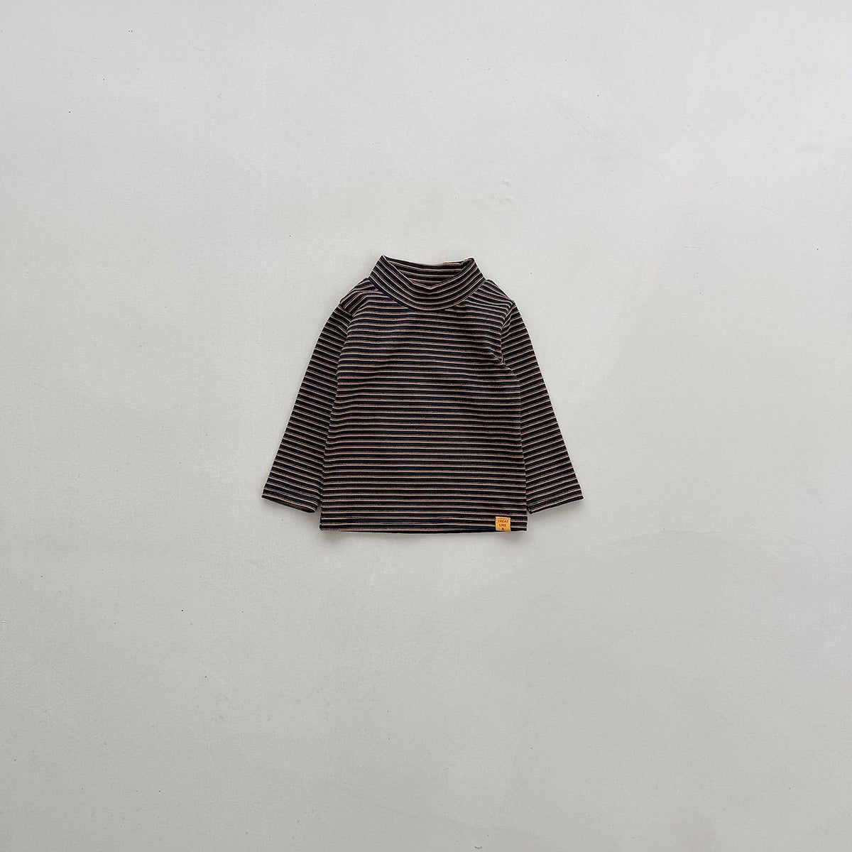 Toddler FW26 Stripe Mock Neck Long Sleeve Top (4m-6y) - 2 Colors