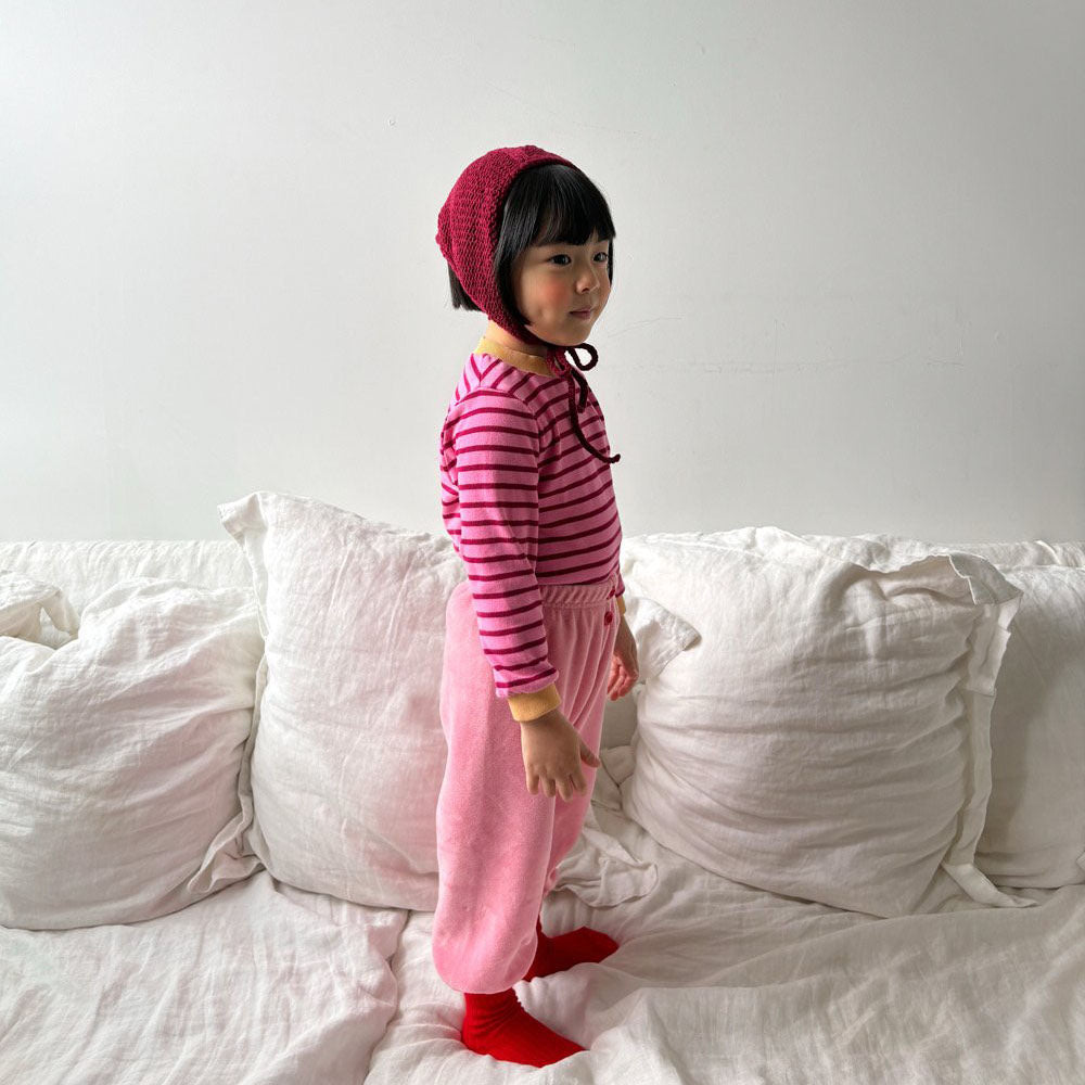 Toddler F26 Button Front Velour Jogger Pants  (1-6y) - 4 Colors
