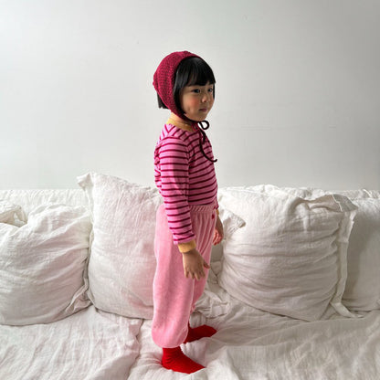 Toddler F26 Button Front Velour Jogger Pants  (1-6y) - 4 Colors