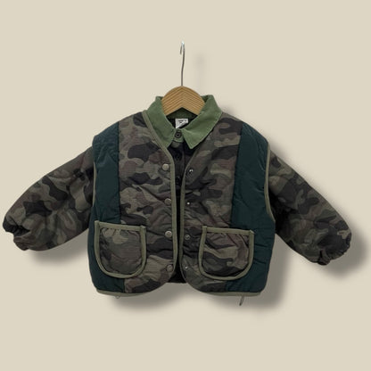 Toddler W25 Quilted Camo / Sherpa Reversible Vest (3-7y) - 2 Colors