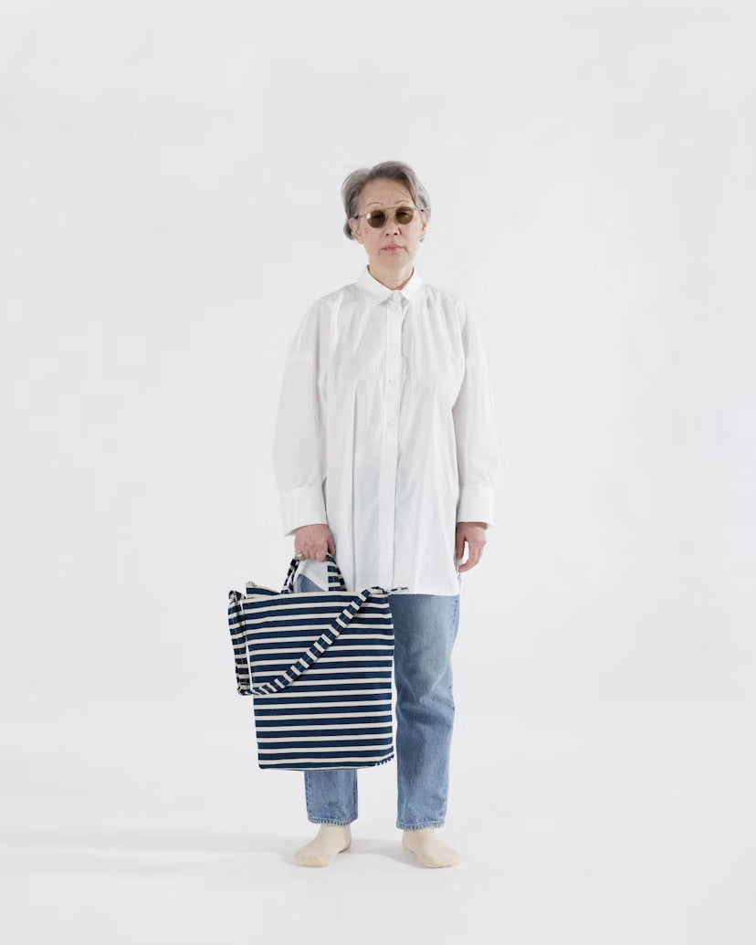 Baggu Zip Duck Bag - Navy Stripe