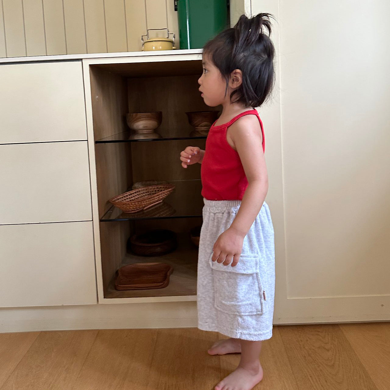 Toddler SS26 Terry Cloth Cargo Bermuda Shorts (1-7y) - 2 Colors - AT NOON STORE