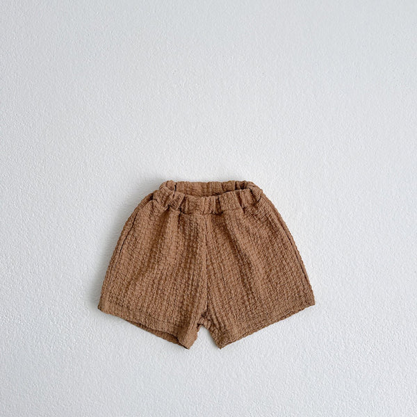 Toddler Textured Basic Shorts (1-6y) - 4 Colors