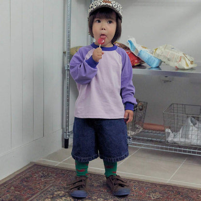 Toddler Colorblock Raglan Long Sleeve Top (2-7y) - 2 Colors