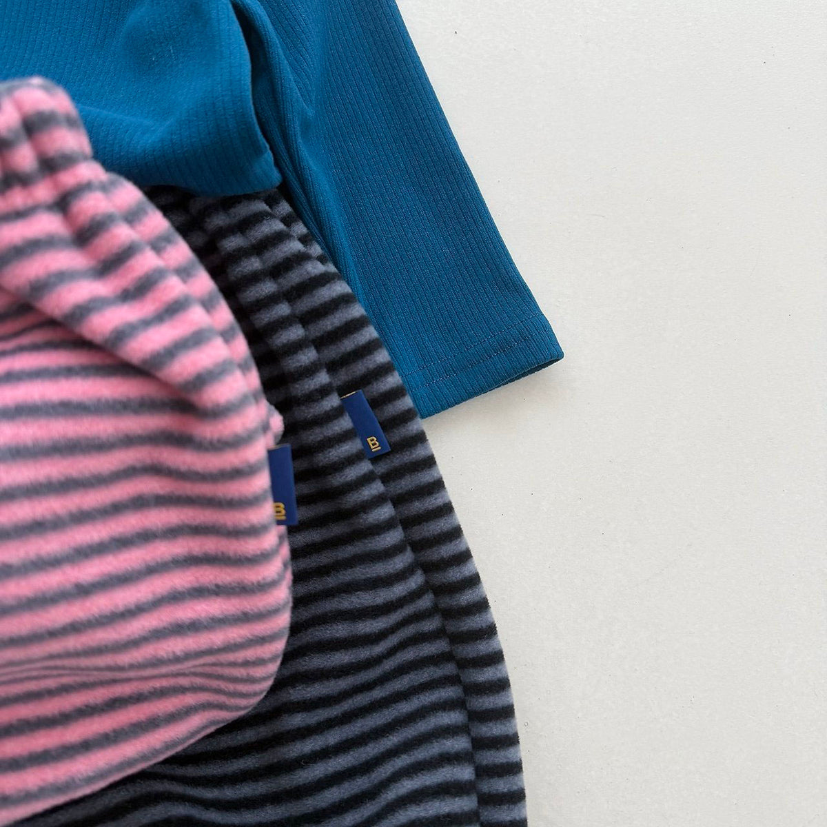 Baby Toddler FW26 Fleece Stripe Jogger Pants (4m-6y) - 2 Colors