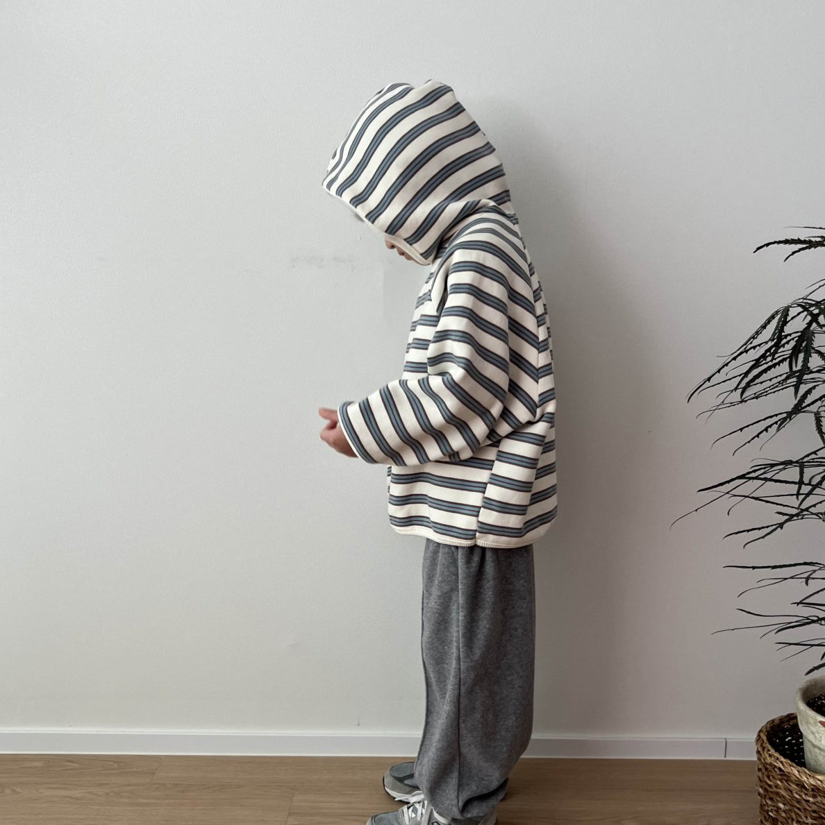 Kids W24 Comfy Loose Fit Hoodie (1-7y) - Stripe