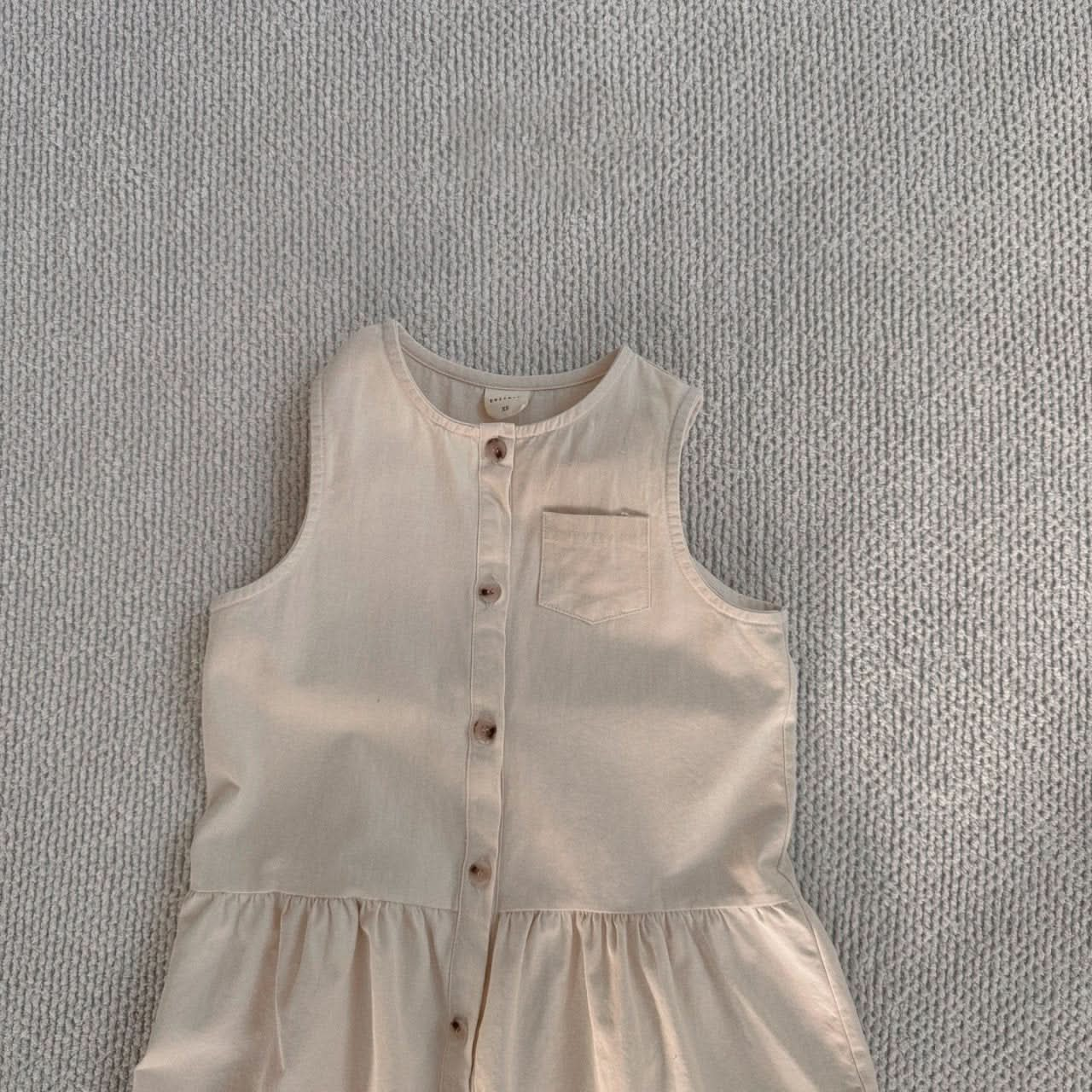 Baby Bella S25 Front Button Sleeveless Dress (6m-3y) - 2 Colors - AT NOON STORE