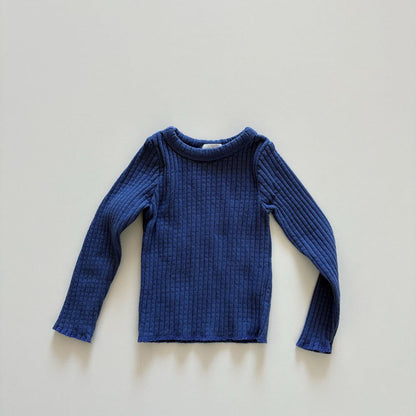 Toddler F26 Textured Long Sleeve Top (1-6y) - 5 Colors