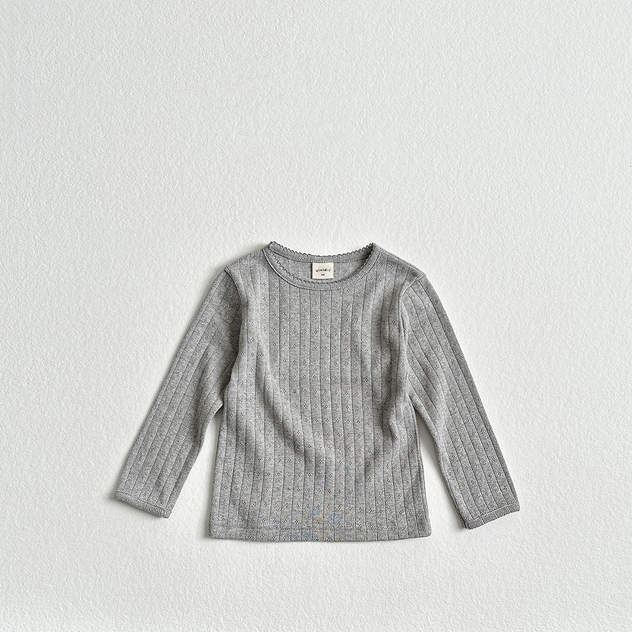 Toddler F26 Pointelle Long Sleeve Top (2-9y) - 3 Colors