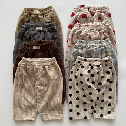 Baby/Toddler Aosta W25 Corduroy Pull-on Pants (3m-5y)- 8 Colors