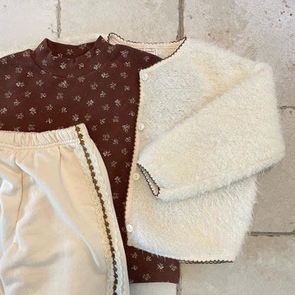 Toddler W25 Floral Mock Neck Long Sleeve Top (1-7y) - 2 Colors