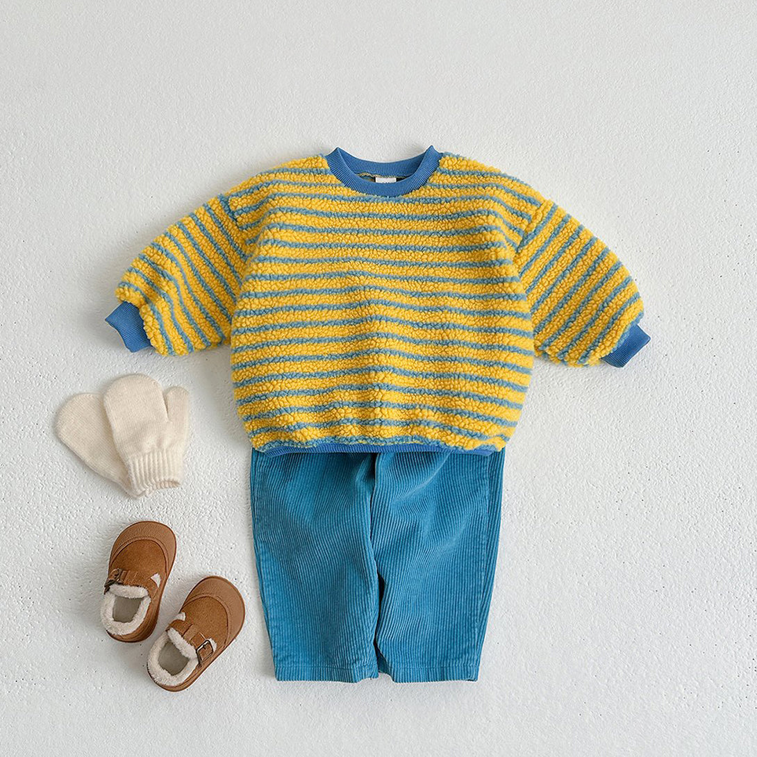 Toddler W24 Sherpa Stripe Sweatshirt (1-7y) - 3 Colors