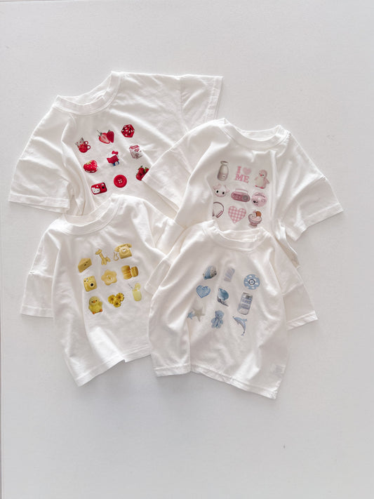 Toddler SS26 Cute Little Things Short Sleeve Top (1-6y)- 5 Colors - AT NOON STORE