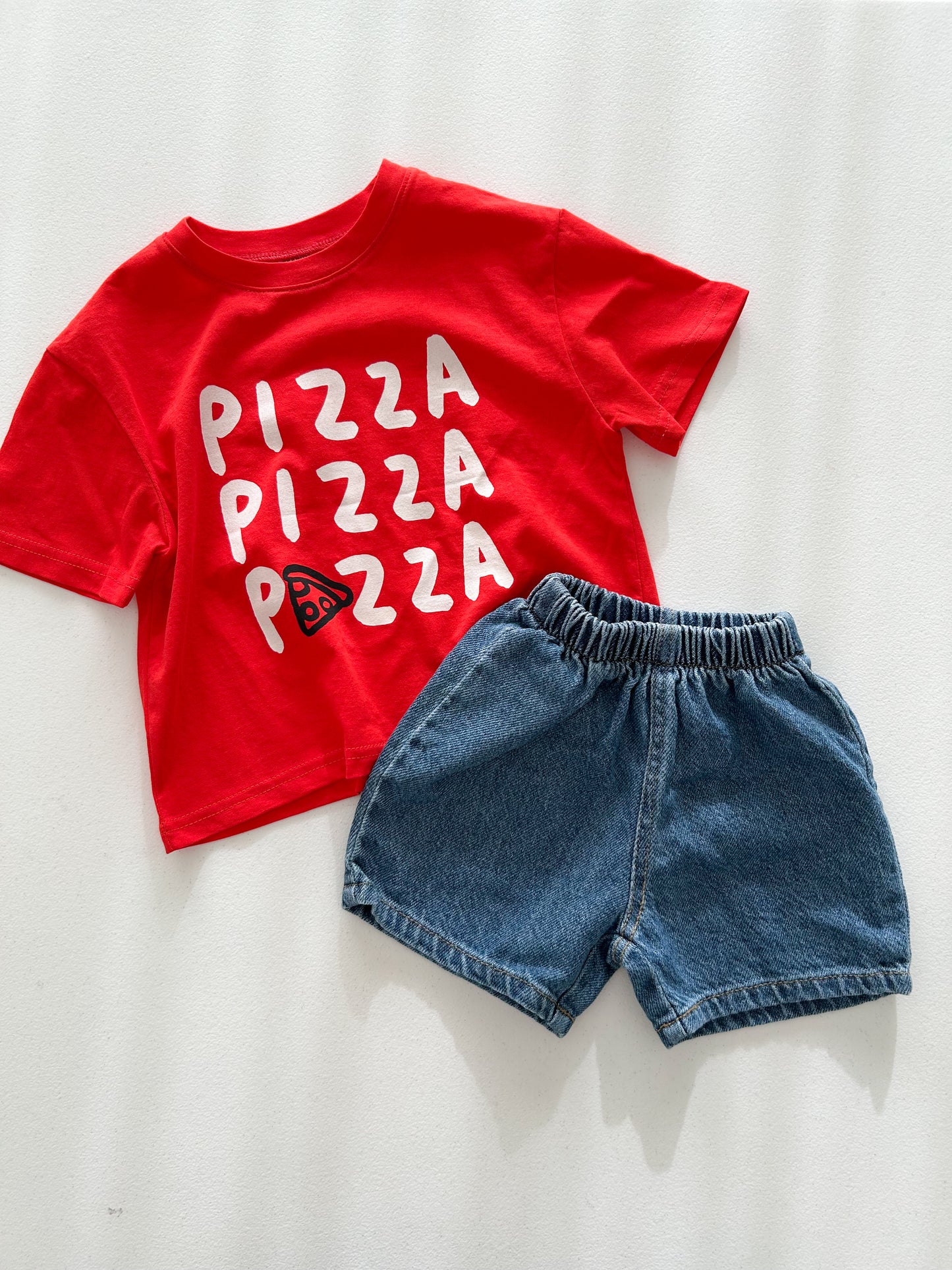 Kids SS26 PIZZA Short Sleeve Top (2-10y) - 2 Colors - AT NOON STORE