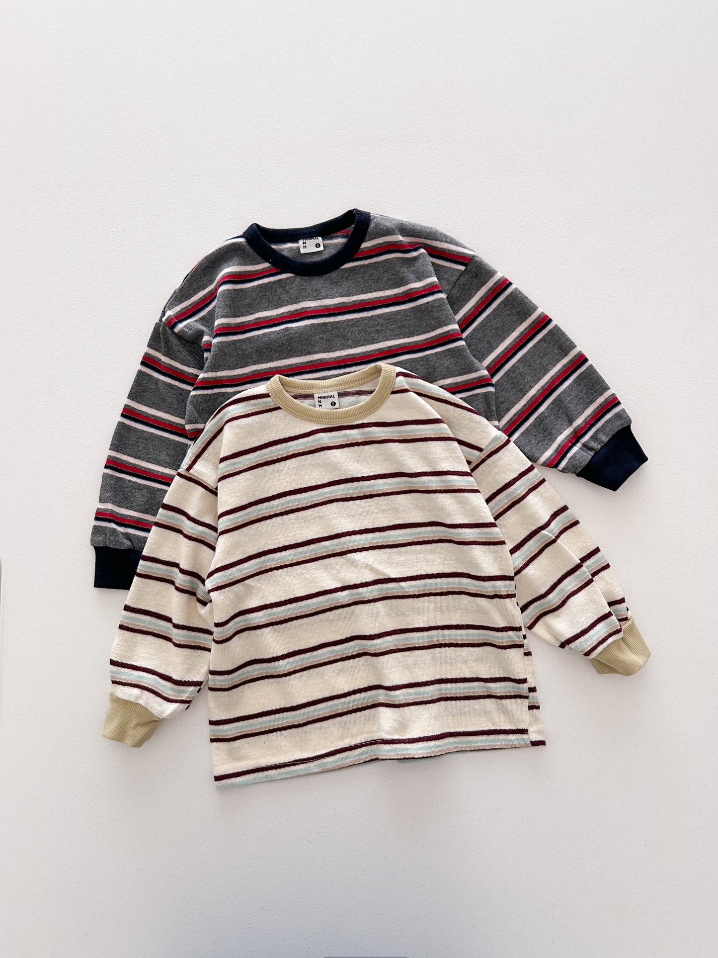 Toddler F26 Stripe Long Sleeve Knit Top (3-10y) - 2 Colors