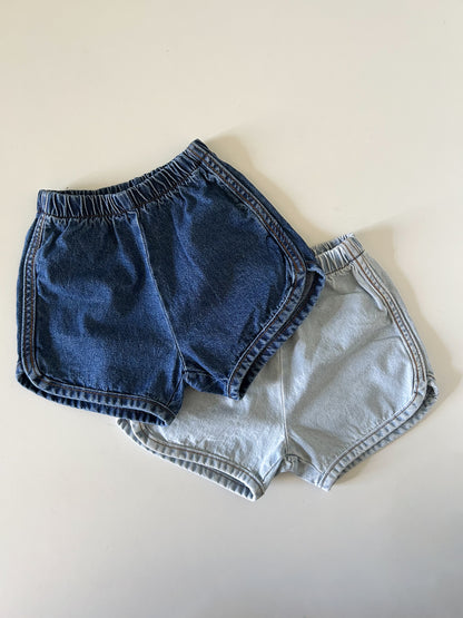 Toddler Bella SS25 Dolphin Hem Denim Shorts (1-6y) - 2 Colors