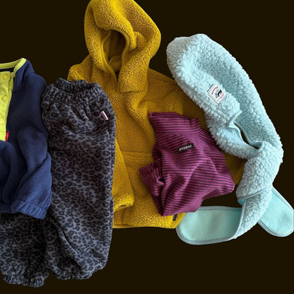 Toddler FW26 Fleece Leopard Jogger Pants (1-7y) - 2 Colors