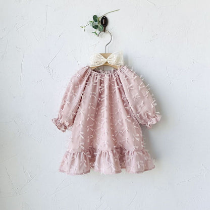 Toddler Milk S25 3D Bows Lace Dress (1-7y) - 2 Colors - AT NOON STORE