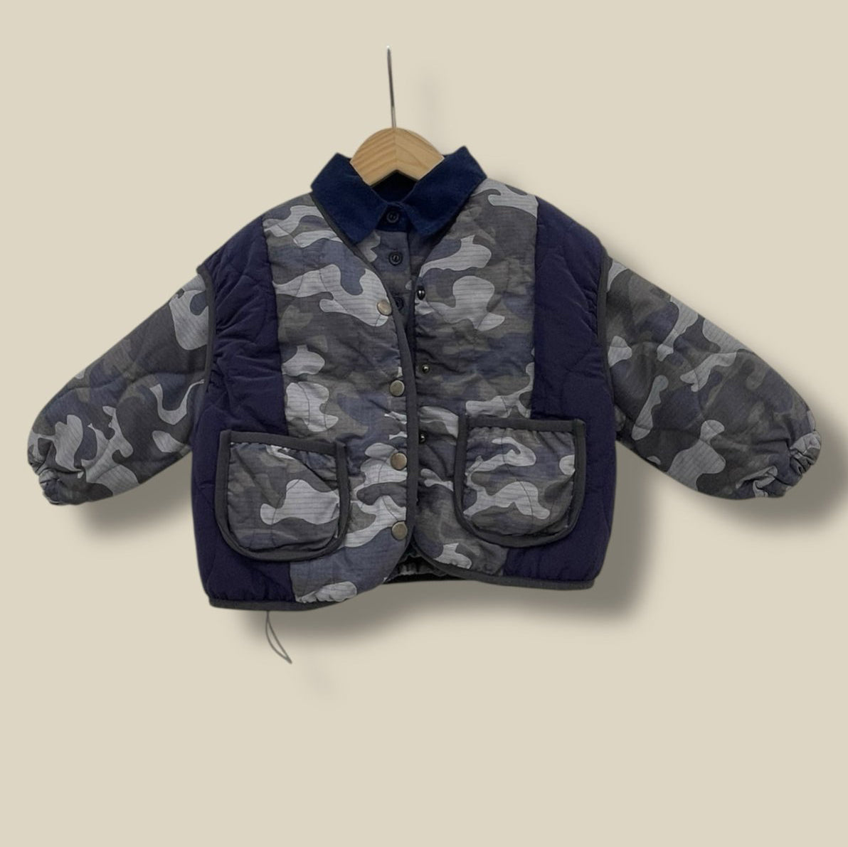 Toddler W25 Quilted Camo / Sherpa Reversible Vest (3-7y) - 2 Colors