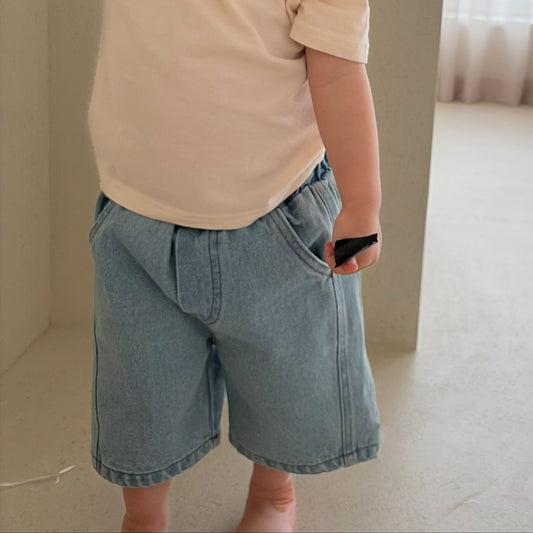 Baby Bella SS26 7/8 Length Denim Pants (1-6y) - Blue - AT NOON STORE