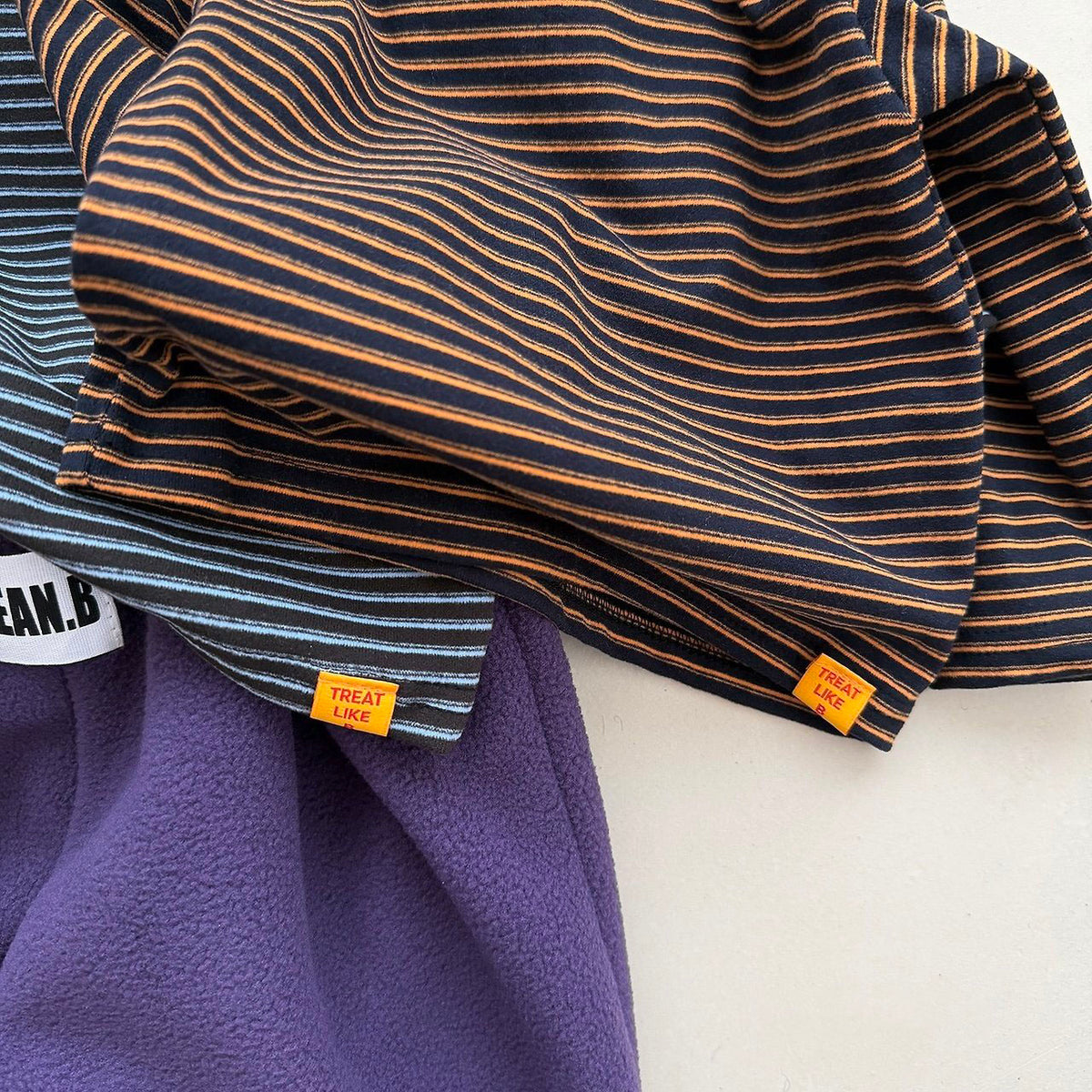 Toddler FW26 Stripe Mock Neck Long Sleeve Top (4m-6y) - 2 Colors