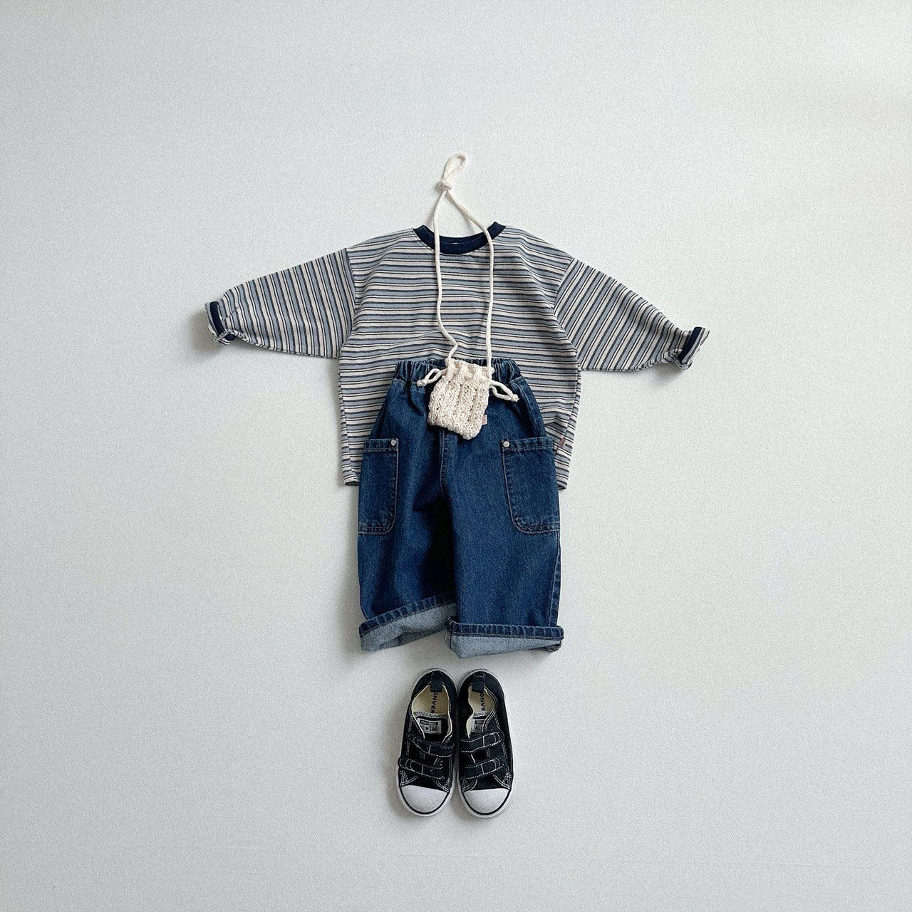 Toddler F25 Multi Color Stripe Long Sleeve Top (10m-4y) - 2 Colors