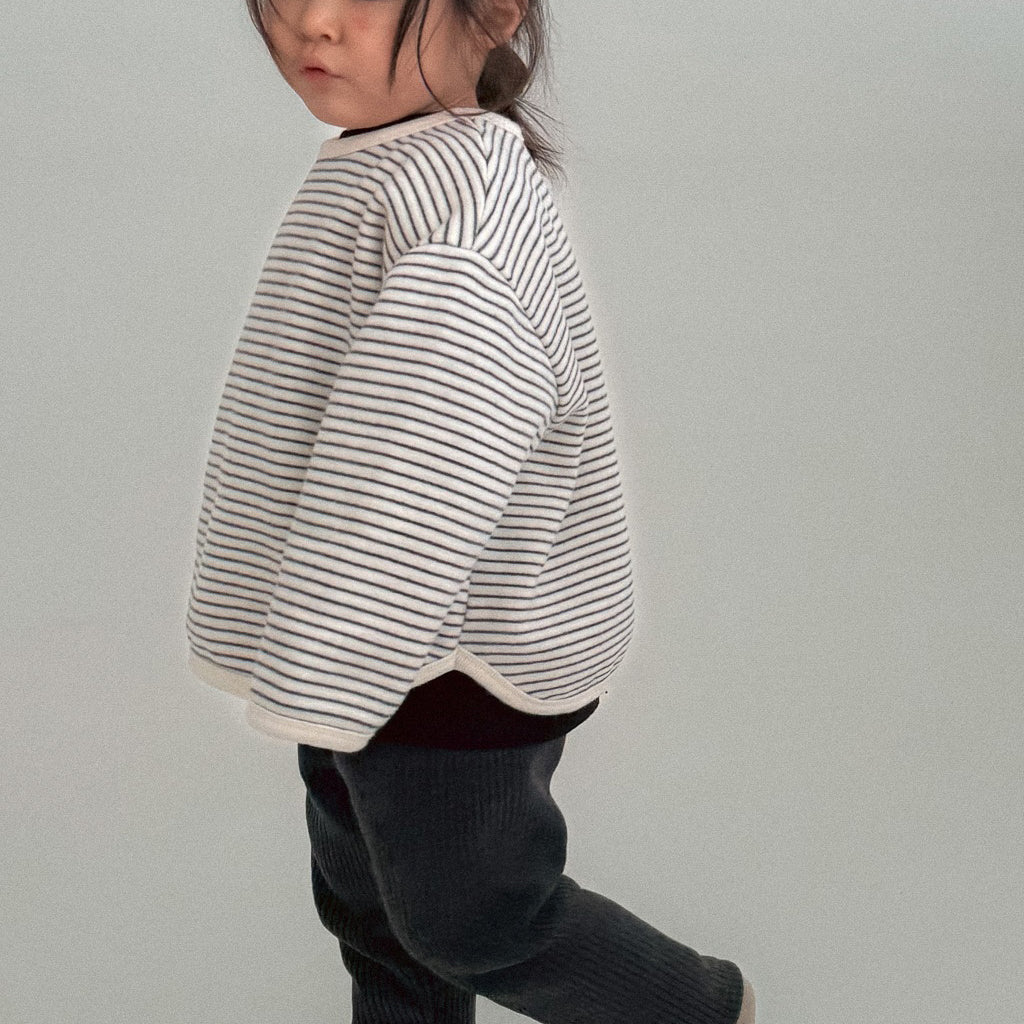 Baby/Toddler Bella W25 Stripe Curved Hem Long Sleeve Top (6m-6y) - 2 Colors