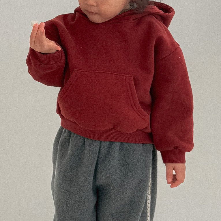 Baby Bella W25 Warm Soft Kangaroo Pocket Hoodie (6m-3y) - 2 Colors