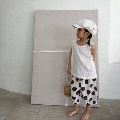 Toddler SS26 Pointelle Loose Fit Sleeveless Top (1-7y) - 2 Colors - AT NOON STORE