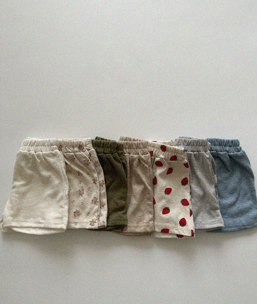 Baby/Toddler Aosta Linen Cotton Basic Shorts (3m-5y)- 7 Colors
