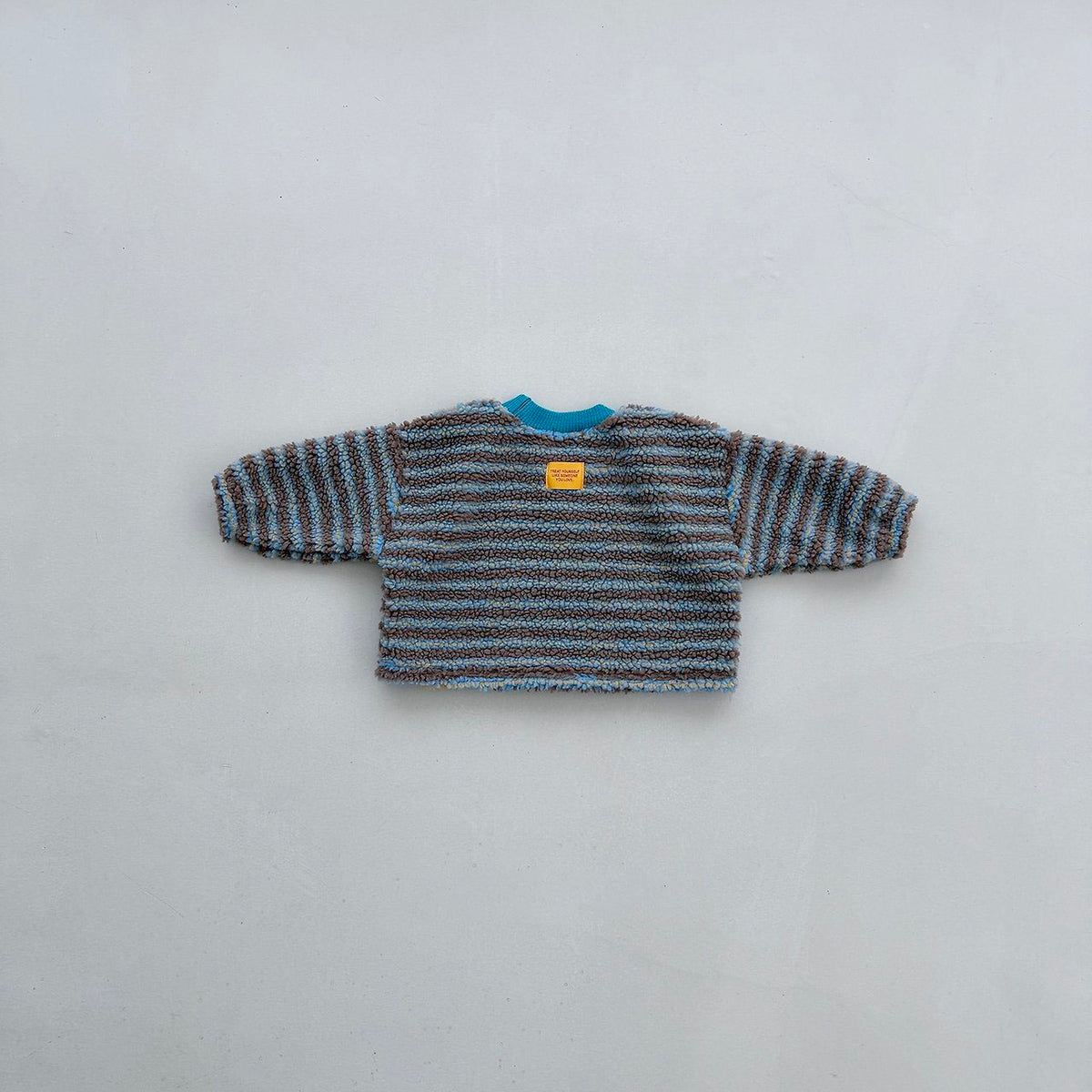 Toddler FW26 Stripe Sherpa Long Sleeve Top (4m-6y) - 2 Colors