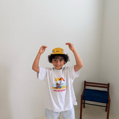 Kids SS26 Vacation Short Sleeve Top (2-7y) - 2 Colors - AT NOON STORE