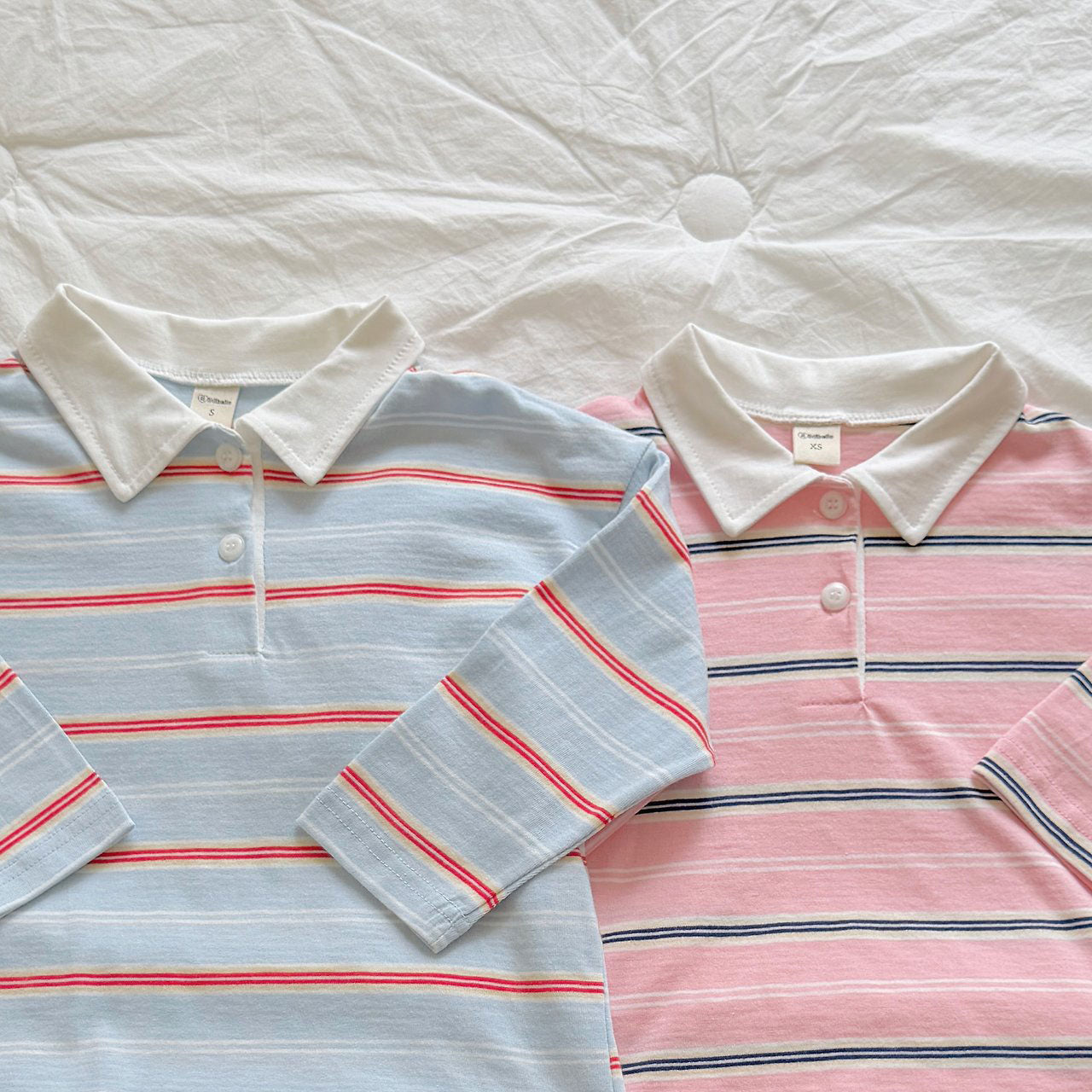 Toddler F26 Stripe Collared Long Sleeve Top (2-9y) - 2 Colors