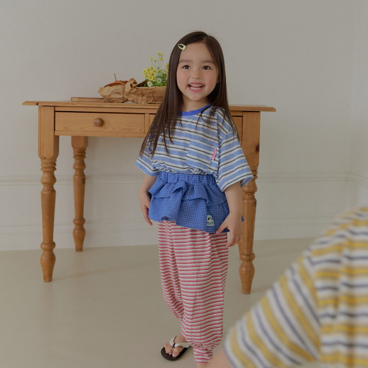 Toddler SS26 Multi Stripe Short Sleeve Top (2-7y) - 2 Colors - AT NOON STORE