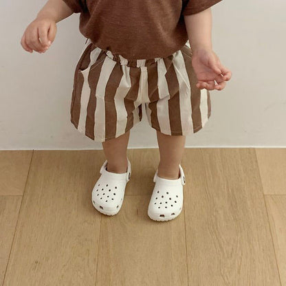 Toddler SS26 Stripe Shorts (1-7y)- 3 Colors