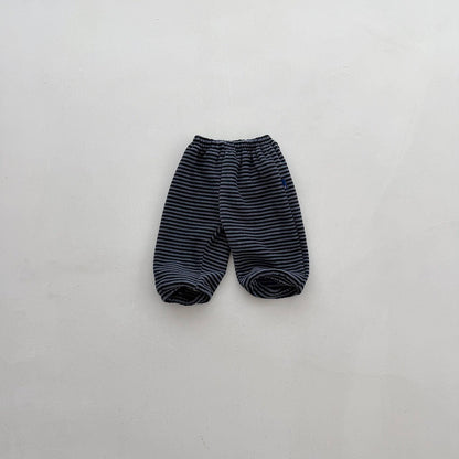 Baby Toddler FW26 Fleece Stripe Jogger Pants (4m-6y) - 2 Colors