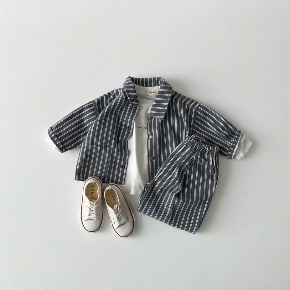 Toddler S25 Stripe Pocket Jacket (1-6y) - 2 Colors - AT NOON STORE