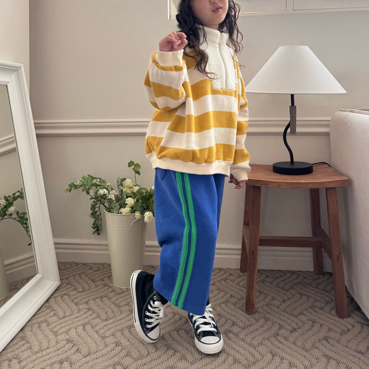 Toddler W25 Side Line Brushed-Cotton Pull-on Pants (1-6y) - 2 Colors